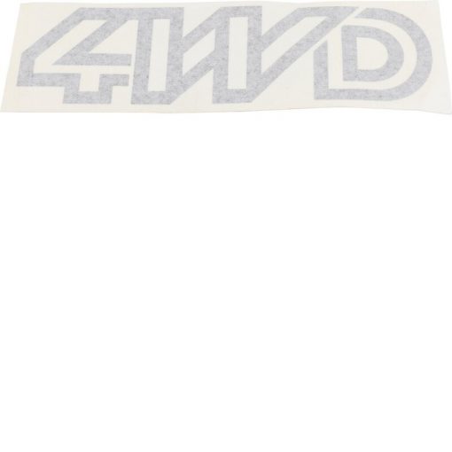 4WD matrica, sötlét titánium ezüst, 7x23cm, T25 Syncro 08/87-07/92